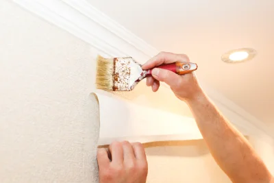 Pose de papier peint à Trois-Vèvres — revêtements muraux et toiles de verre